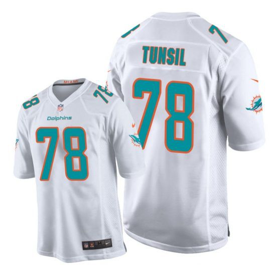 Men Miami Dolphins #78 Laremy Tunsil Nike White Game NFL Jersey->miami dolphins->NFL Jersey